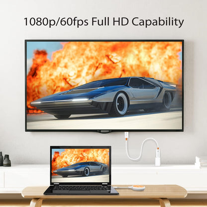 j5create ScreenCast USB-C to HDMI Wireless Display Transmitter and Receiver, Supports 1080p, Compatible with MacBook, iPad Pro, ChromeOS, USB-C Laptops and Android (JVAW62)