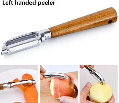 Left Handed Scissors, Kitchen Shears and Can Opener, Peeler Set (4 in 1) | Lefty Tools Utensils， for Left Hand People/Adults， Kitchen Poultry Shears