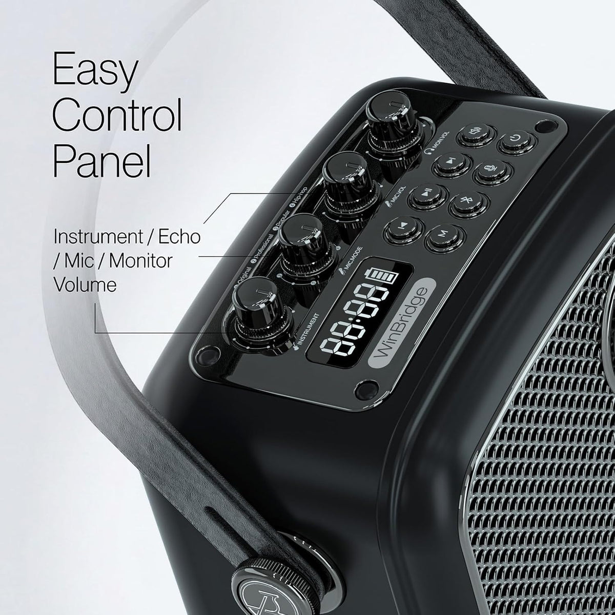 70W Voice Amplifier with UHF Wireless Handheld Microphone & Bluetooth 5.3