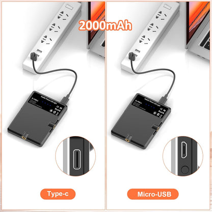 TONEOF Portable Selfie Light,Rechargable 60 LED Phone Light with Clip & Double 1/4" Screw Hole,2500k-9000K Dimmable Camera Light for iPhone,Android,Laptop,Tablet,Selfie/Video Conference