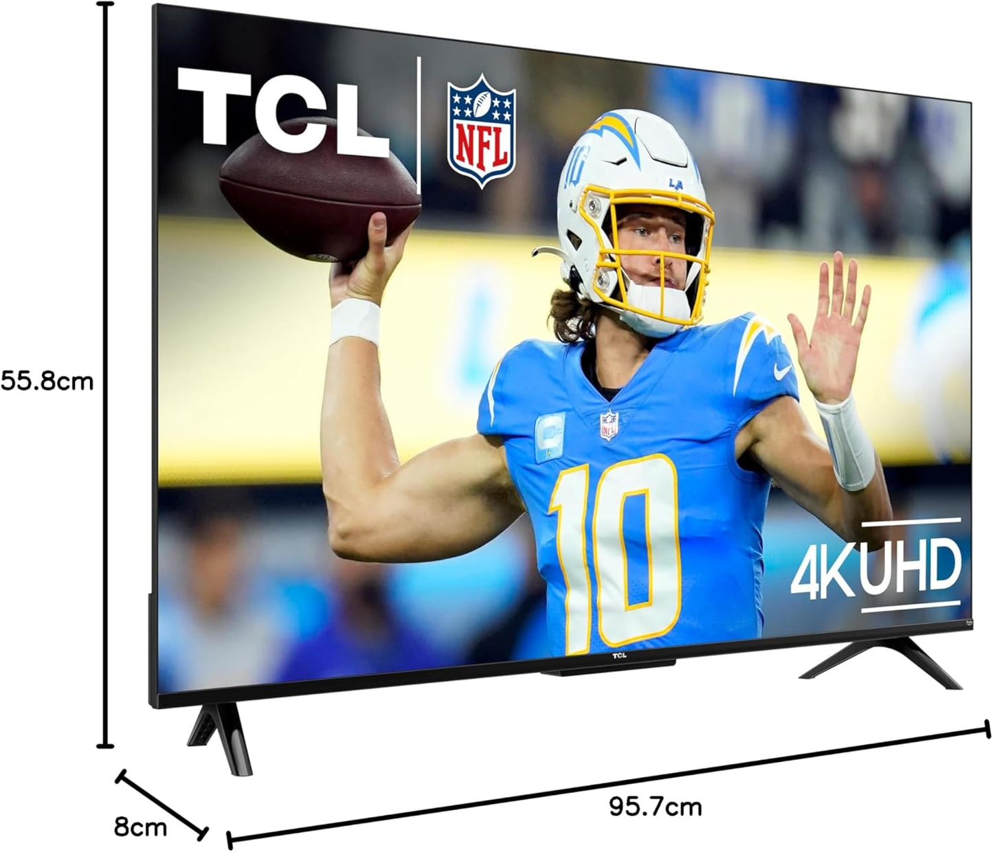 TCL 55-Inch Class S4 4K LED Smart TV with Fire TV (55S450F-CA), Dolby Vision HDR, Dolby Atmos, Alexa Built-in, Apple Airplay Compatibility, Streaming UHD Television, Black - PuriLite