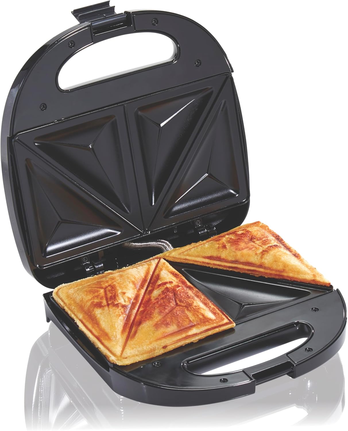 Hamilton-Beach-Electric-Sandwich-Maker-and-Toaster-Makes-Omelets-and-Grilled-Cheese,-4-Inch,-Easy-to-Store,-Black-(25430)