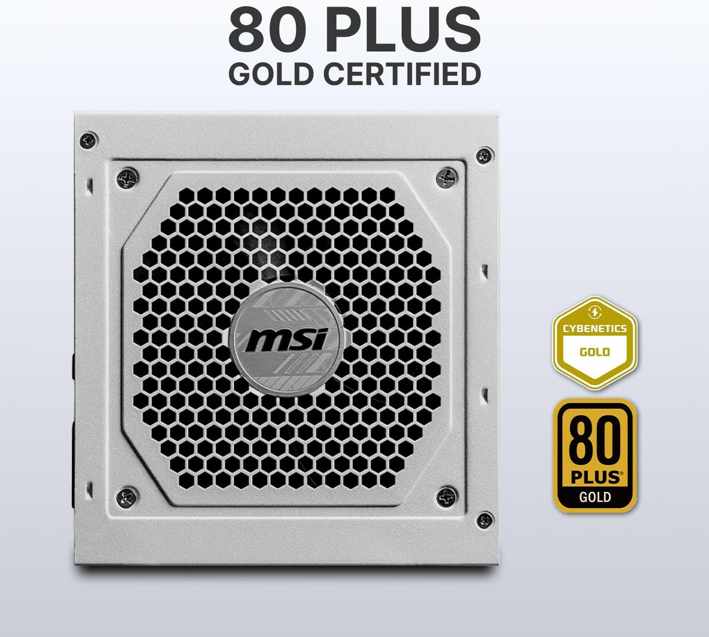 MSI MAG A750GL PCIE 5 Gaming Power Supply - Full Modular - 80 Plus Gold Certified 750W - Compact Size - ATX PSU - PuriLite