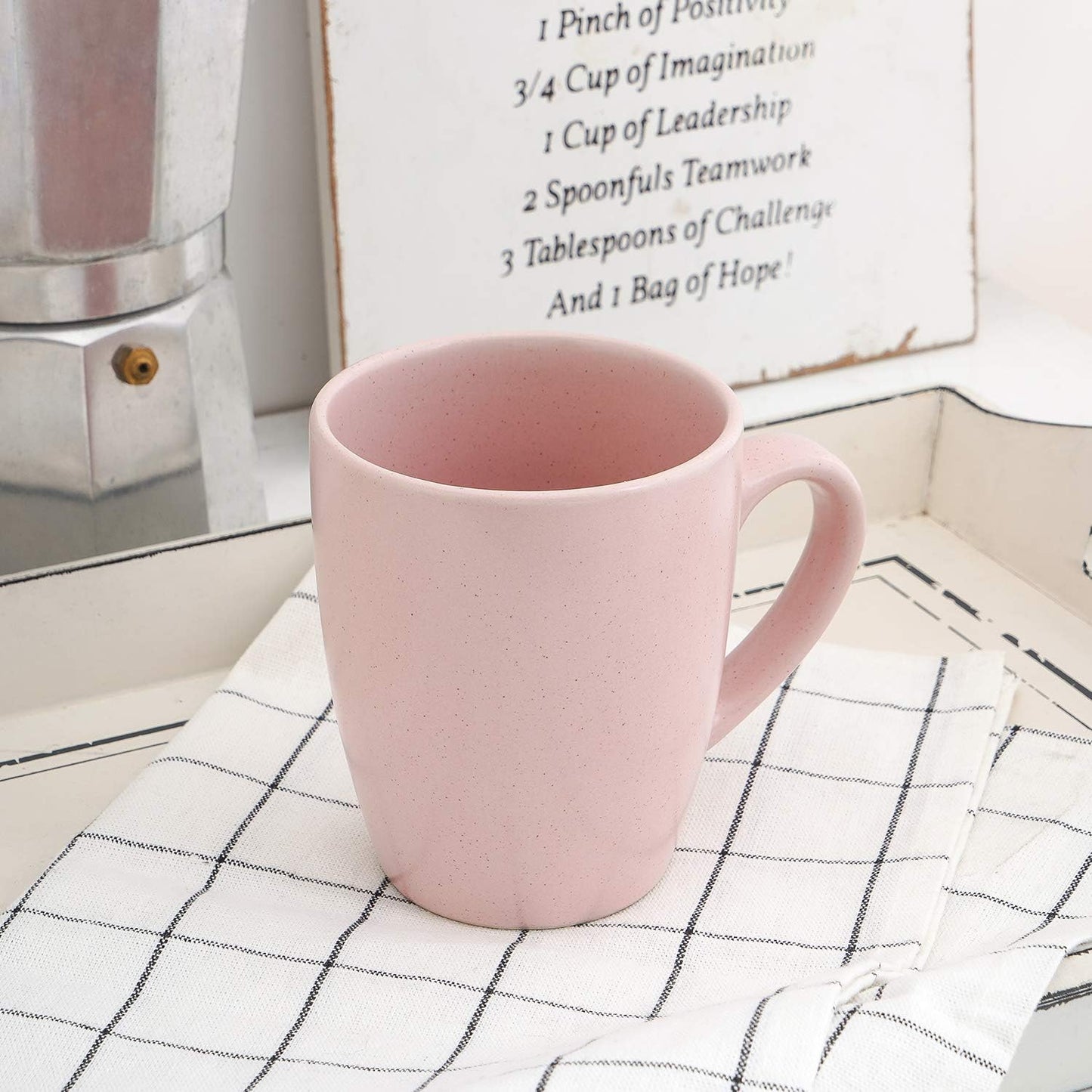 Stone Lain 16 Piece Stoneware Round Dinnerware Set, Pink