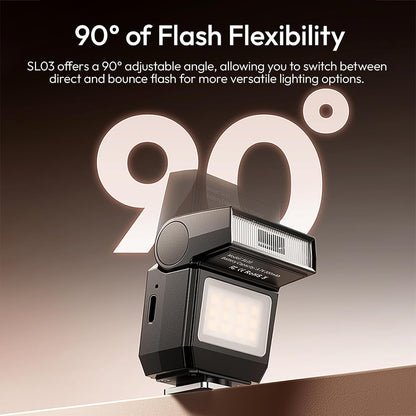 ULANZI Mini Camera Flash SL01 Speedlite Digital Camera Speedlight with Hot Shoe, Compatible with Sony/Canon/Fuji/Nikon/Panasonic/Olympus/Pentax
