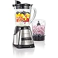 Hamilton Beach Power Elit Blender with 40 oz. Glass Jar, Black, 58148A