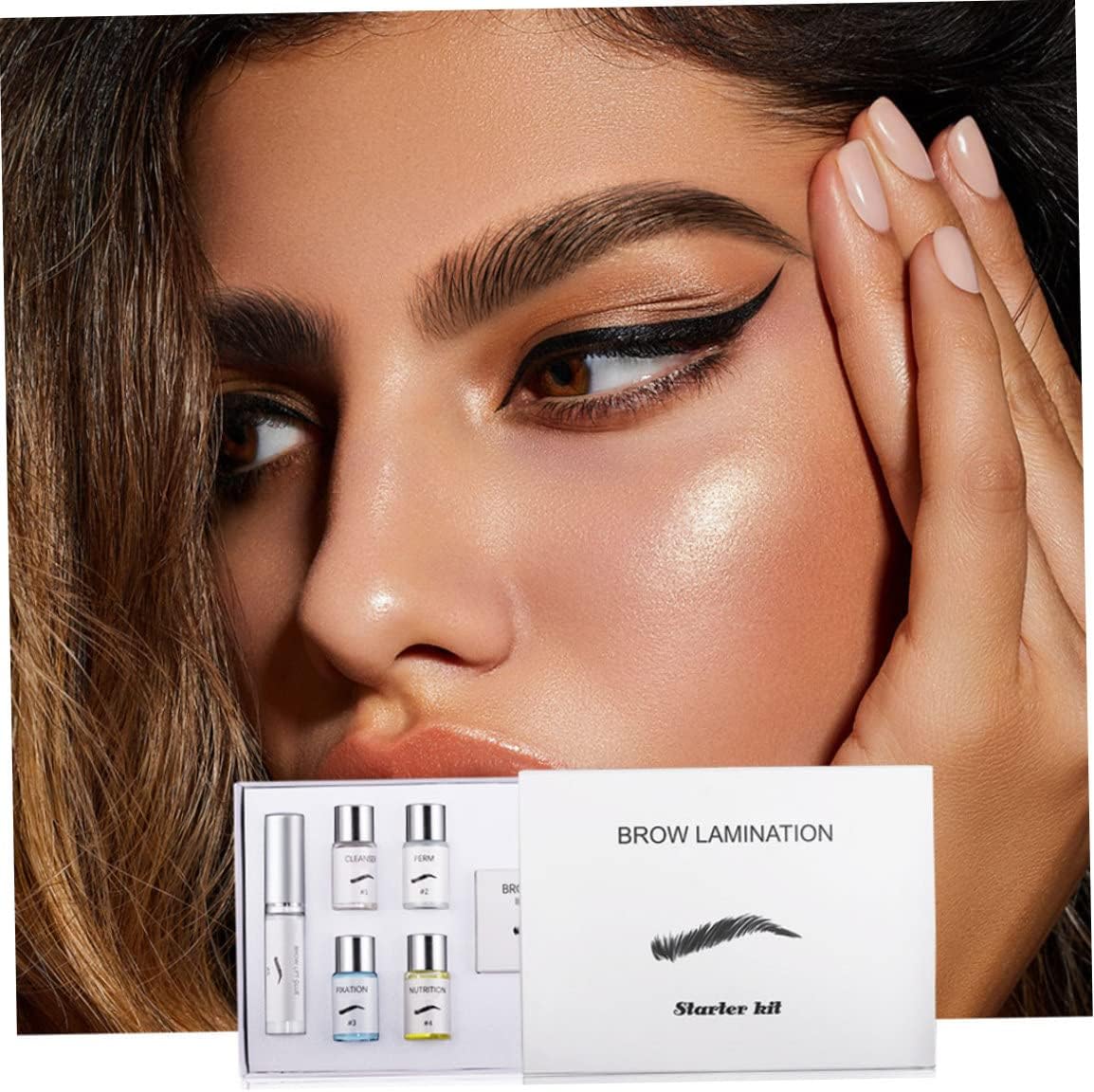 Eyebrow Lamination Kit, 3D Brow Perming Set for Home Use | Quick 15-Min Application, For Beginners, Great for At-Home Grooming