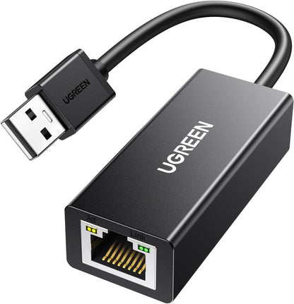UGREEN Ethernet Adapter USB 2.0 to 10 100 Network RJ45 LAN Wired Adapter for Switch, MacBook, Chromebook, Windows 11, 10, 8.1, Mac OS, Surface Pro, Linux ASIX AX88772 Chipset