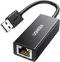 UGREEN Ethernet Adapter USB 2.0 to 10 100 Network RJ45 LAN Wired Adapter for Switch, MacBook, Chromebook, Windows 11, 10, 8.1, Mac OS, Surface Pro, Linux ASIX AX88772 Chipset