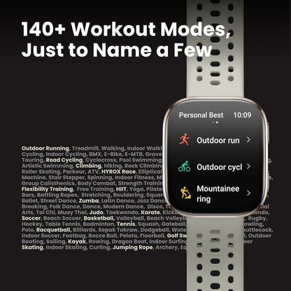 Amazfit Bip 6 Smart Watch 46mm, 14 Day Battery, 1.97" AMOLED Display, GPS & Free Maps, AI, Bluetooth Call & Text, Health, Fitness & Sleep Tracker, 140+ Workout Modes, 5 ATM Water-Resistance, Blush
