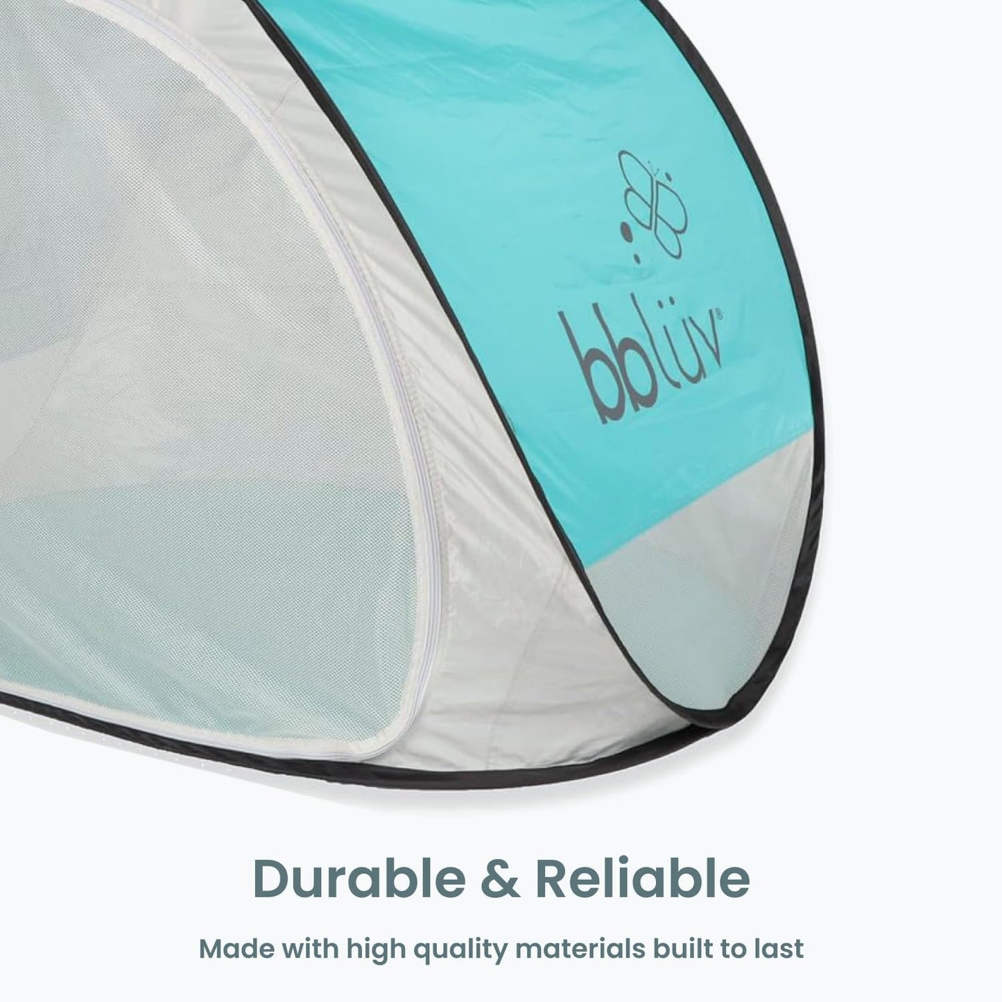 bblüv Sunkitö Pop Up Baby Play Tent and Canopy Sun Shelter with SPF 50 + Mosquito Net, Perfect for Infant at The Beach, Park, Camping or Playroom, Folds Flat for Easy Travel, Carry Bag Included