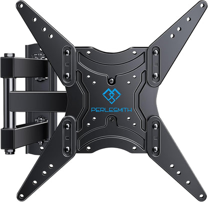 PERLESMITH Full Motion TV Wall Mount for 26-60 Inch Flat, Curved, LED, LCD, OLED, 4K TVs with Tilt, Swivel, Extension, Level, Articulating Arms TV Bracket VESA 400x400, Corner TV Mount up to 77 lbs