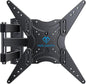 PERLESMITH Full Motion TV Wall Mount for 26-60 Inch Flat, Curved, LED, LCD, OLED, 4K TVs with Tilt, Swivel, Extension, Level, Articulating Arms TV Bracket VESA 400x400, Corner TV Mount up to 77 lbs