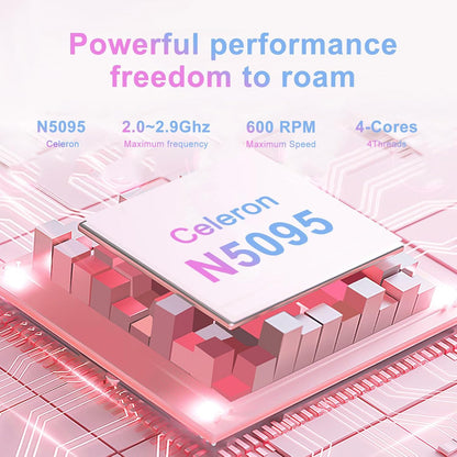 NOTODD Laptop 16" 12GB LPDDR4 512GB SSD Celeron N5095 Up to 2.9Ghz Quad-Core Win 11 PC 1920*1200 2K Screen Dual WIFI Support 2.5" HDD 1TB SSD Expand with Cooling Fan Numeric Keypad for Business-Blue