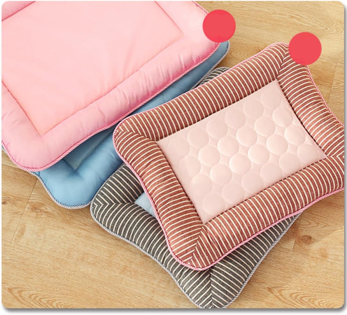 PET Cooling Mat Self Cooling Non Slip Fabric Blue Summer Bed