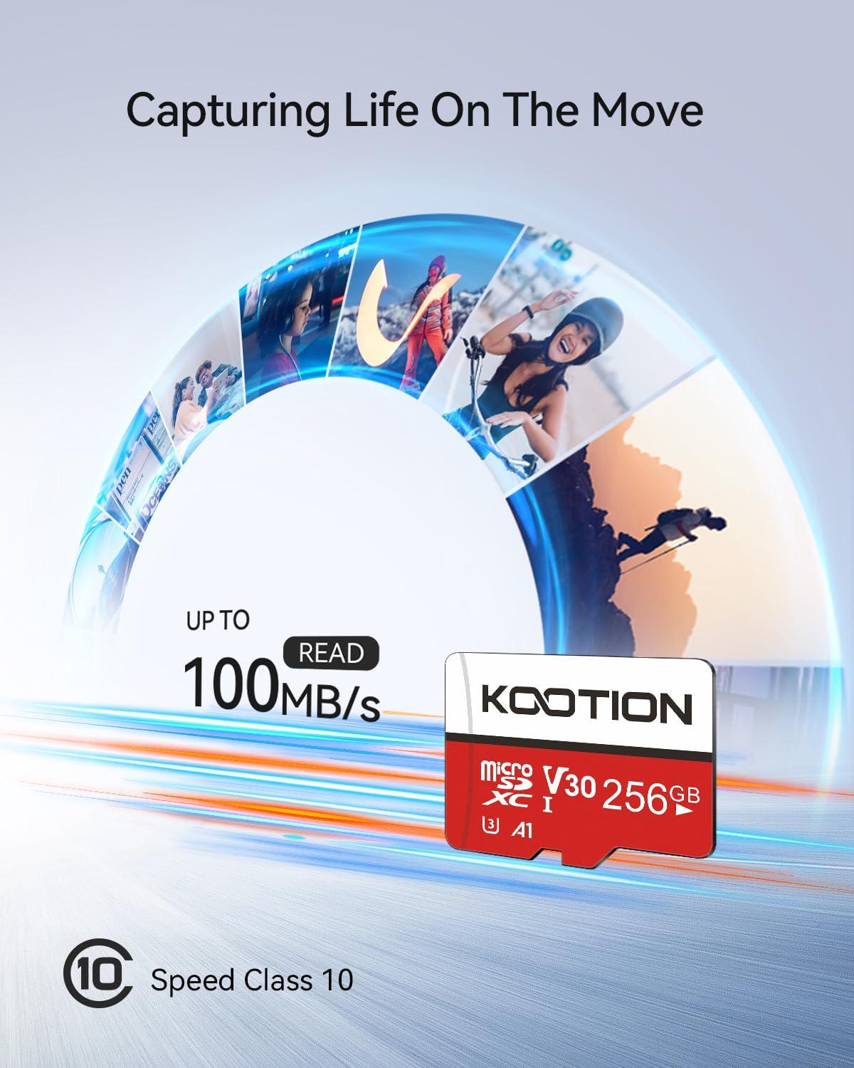 KOOTION 10 Pack 16 GB Micro SD Card Class-10 Micro SDHC Card 16 GB UHS-I High Speed TF Card R Flash C10 U1 Memory Card