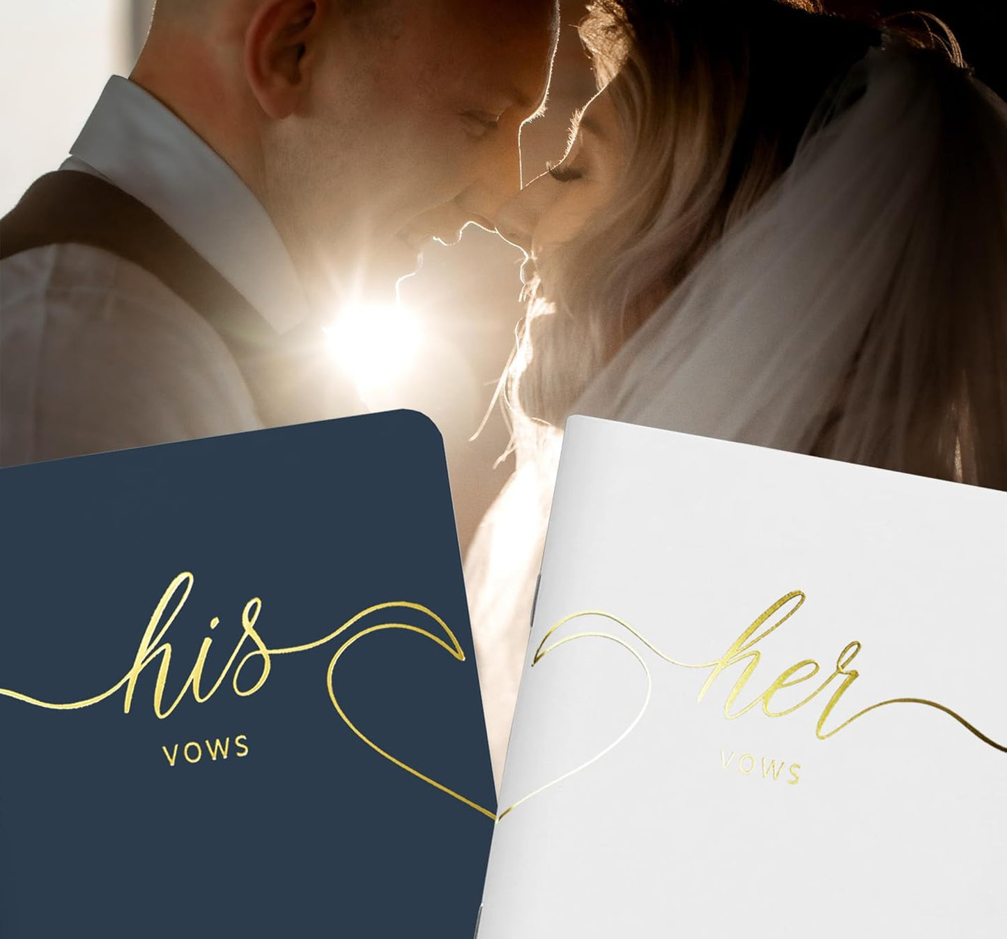 LSSH GmbH Vow Books - His and Hers Wedding Essentials, 28 Pages, 5.5" X 4" (Dark Green & Sage)