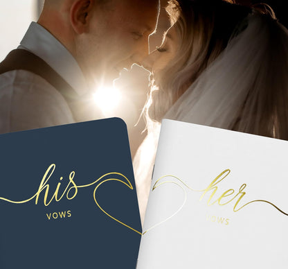 LSSH GmbH Vow Books - His and Hers Wedding Essentials, 28 Pages, 5.5" X 4" (Dark Green & Sage)