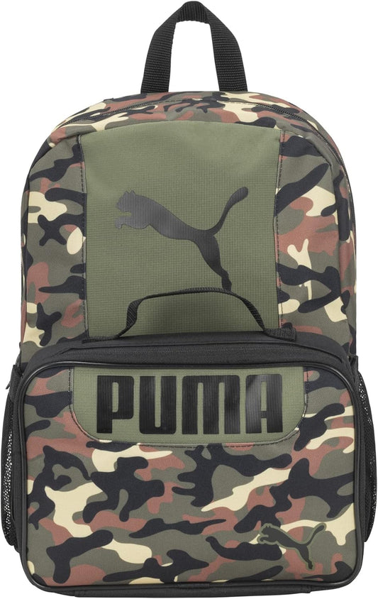 PUMA unisex-child Backpack & Lunch Kit Combo