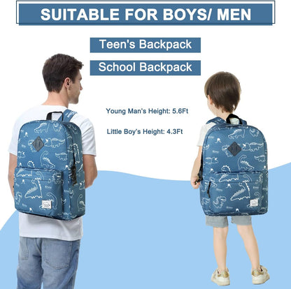 School Backpack for Kids, VASCHY Lightweight Water Resistant Casual Schoolbag Daypack for Men Women Teen Boys Girl Bookbag