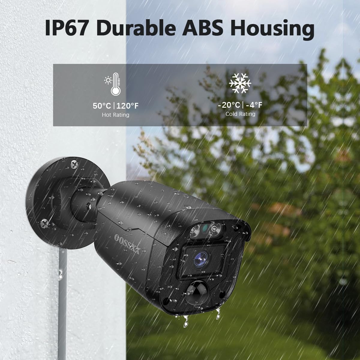 (Full HD 5MP Definition) Outdoor Wired Security Camera System Video Surveillance Cameras for Home Security DVR Systems, CCTV Camera for House Video Monitor Outside Surveillance