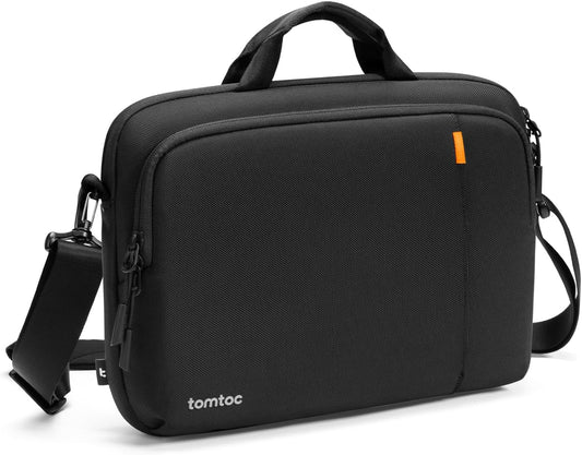 tomtoc 360 Protective Laptop Carrying Case for 16-inch MacBook Pro M4/M3/M2/M1 Pro/Max A3403 A3186 A2991 A2780, Water-resistant Laptop Shoulder Bag fits 15-inch MacBook Air M4 2025, M3/A3114, M2/A2941 - PuriLite