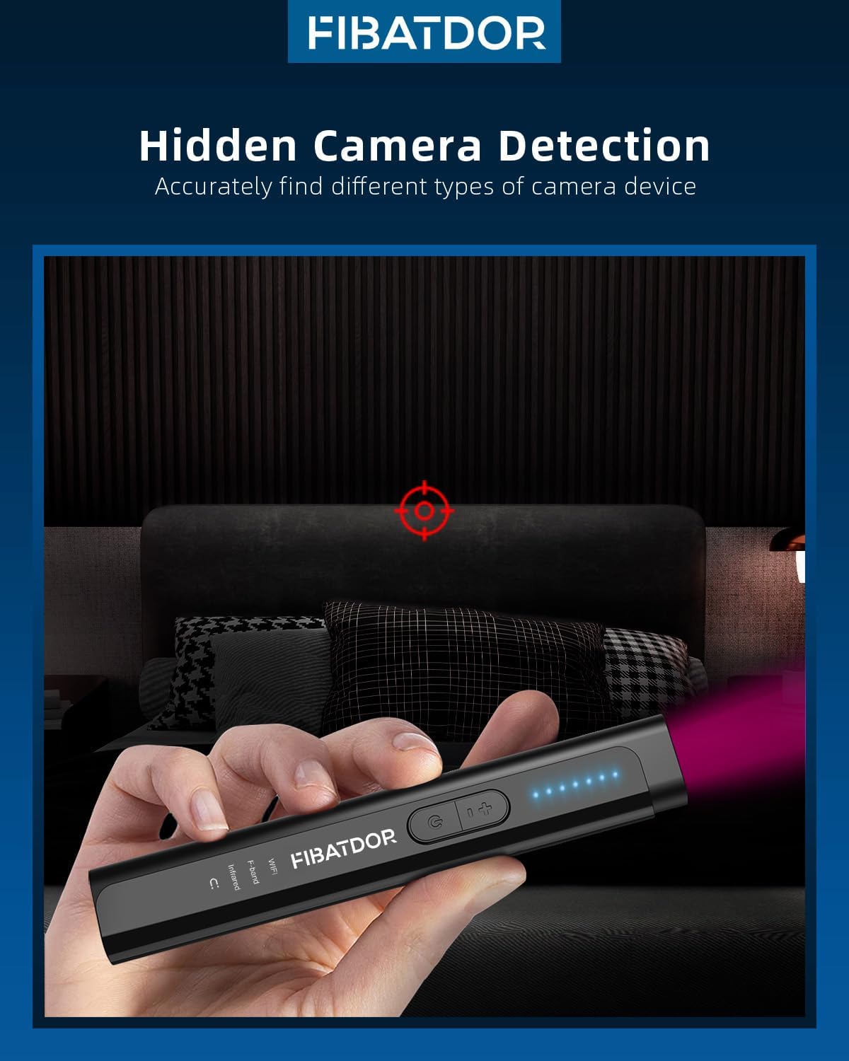 Hidden Camera Detectors - Spy Camera Finder GPS Tracker Detector, Bug Detector for Travel, Hotels, Car