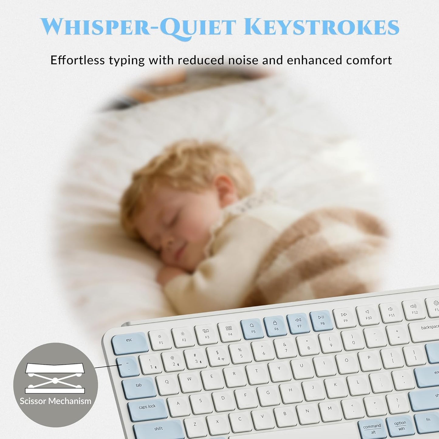 Keychron B6 Pro Quiet Key Full Size Ultra-Slim Wireless Keyboard, ZMK Programmable Bluetooth 5.1/2.4 GHz/Wired with Ultra-Long Battery Life Low Profile for Mac Win Linux System - Space Gray
