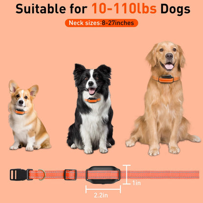 DOGLinsen No Shock Dog Training Collar with Remote 3300ft Range, Vibrating Dog Collar, Vibration Collar for Small Medium Large Dogs, 9 Style Tones and Vibration Collar