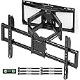 monTEK Full Motion TV Wall Mount for Most 37-90 inch TVs up to 165 lbs, Heavy Duty TV Mount with Dual Articulating Arms, Tool-Free Tilt, Swivel, Extension, Fits 16"/18"/24" Studs, Max VESA 600x400mm