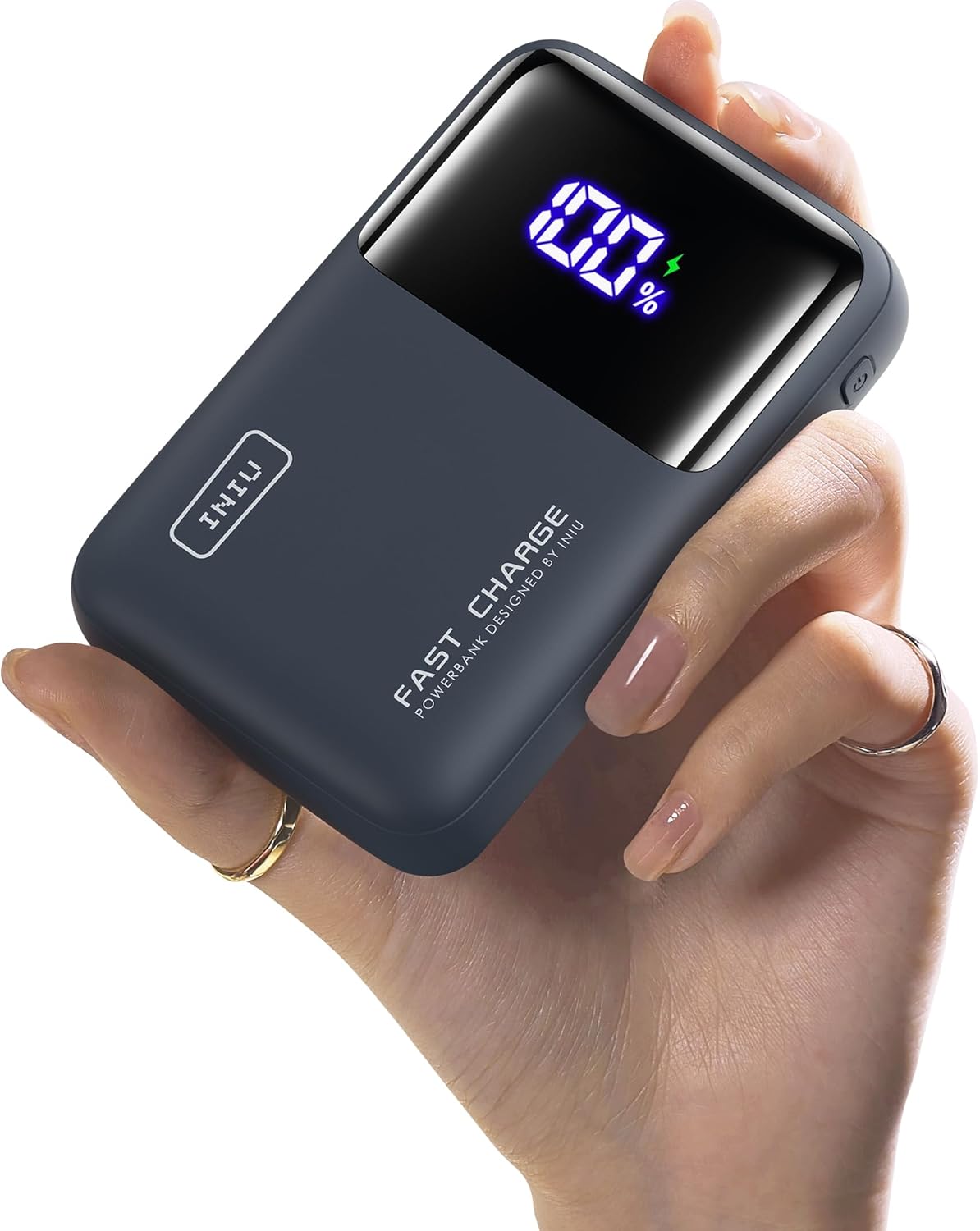 INIU Power Bank, 20000mAh 65W Ultra Small USB C Laptop & Phone Portable Charger, Fast Charging Flight Cruise Ship Family Essentials Traveling Battery Pack for College Students Teen Boys Girls, Orange