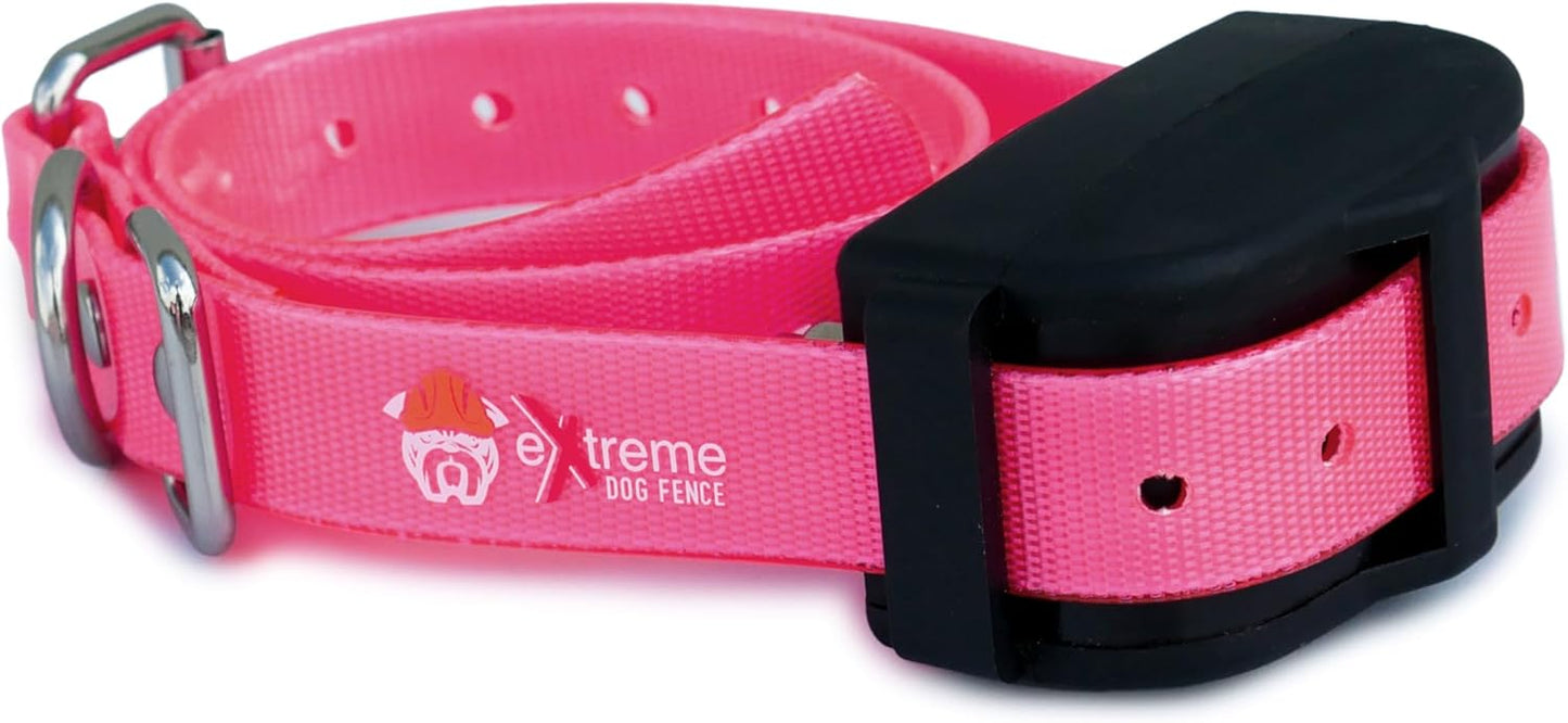 Orange Heavy-Duty 3/4" Waterproof and Odor Proof TPU Replacement Dog Collar Strap for Bark, Shock, Training and Electric Dog Fence Receiver Collars
