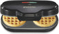 Proctor Silex Petite Double Waffle Maker, Nonstick Grids, Makes 4" Round Waffles, Black, 26102