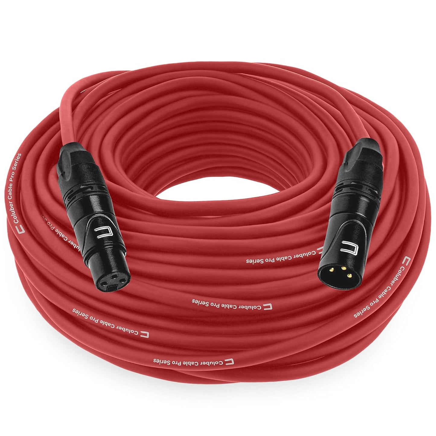 Balanced XLR Cable Male to Female - 6 Feet Pink - Pro 3-Pin Microphone Connector for Powered Speakers, Audio Interface or Mixer for Live Performance & Recording