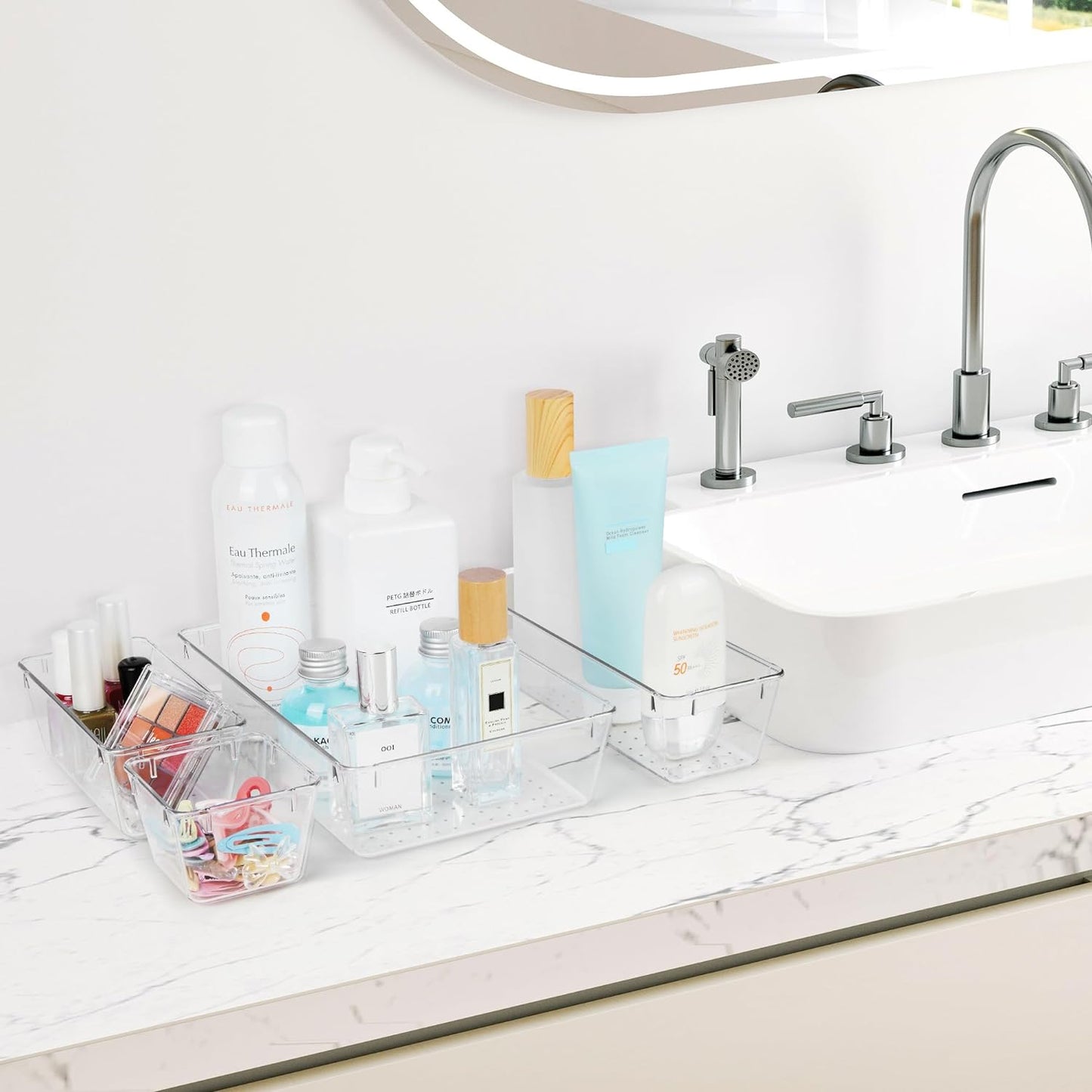 Purilite Select Clear Drawer Organizer Set