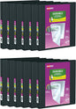 Avery Durable View Binder, 1" Slant Rings, 220 Sheet Capacity, 3 Ring Binder, 2 Pockets, 12 Case Pack Binders, PVC Free, Black (500-34003)