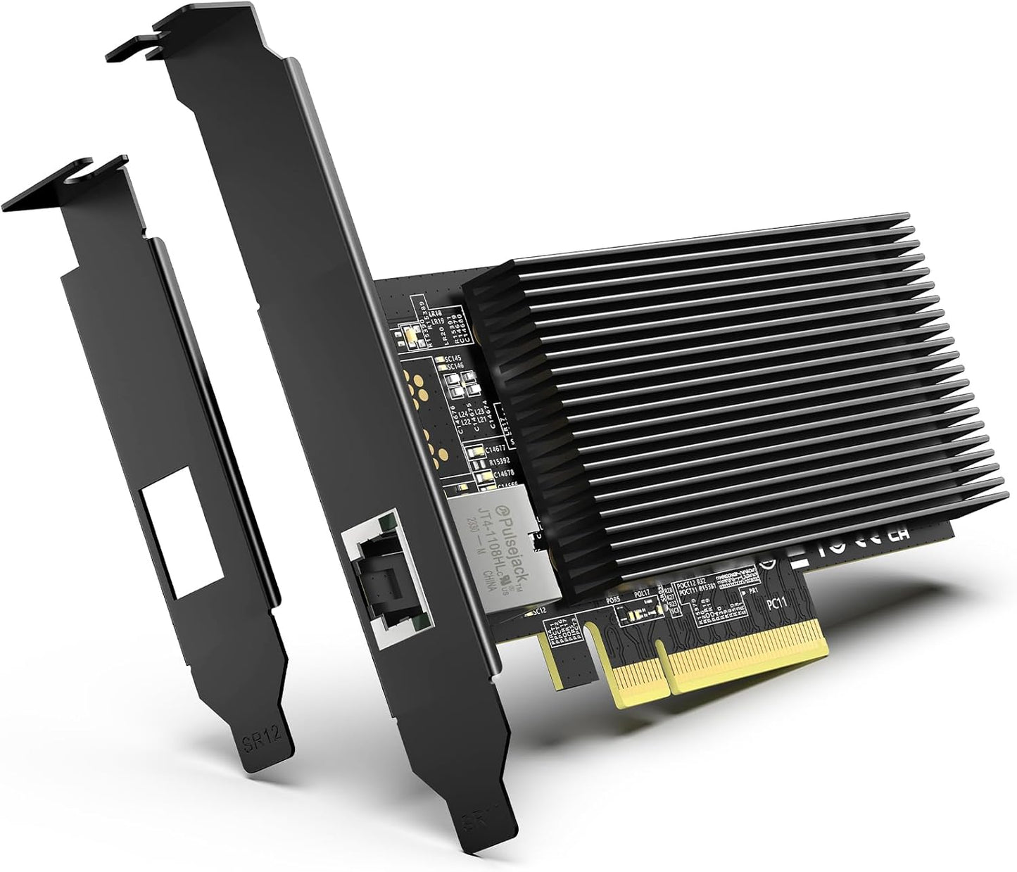 10G PCI-E Network Card with 10Gbps Dual RJ45 Ports, Intel X540-T2 Conrtoller, VIMIN 10Gb Ethernet Adapter Card Compatible with PCI Express X8, X16, Support Windows/Windows Server/Linux/VMware