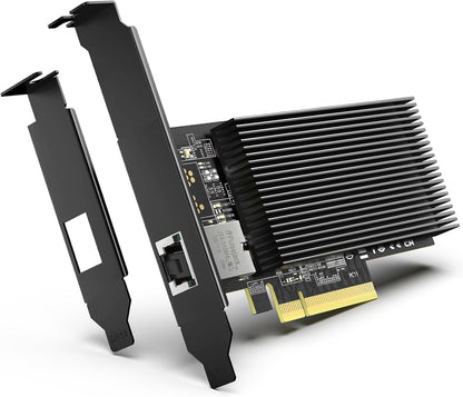 10G PCI-E Network Card with 10Gbps Dual RJ45 Ports, Intel X540-T2 Conrtoller, VIMIN 10Gb Ethernet Adapter Card Compatible with PCI Express X8, X16, Support Windows/Windows Server/Linux/VMware
