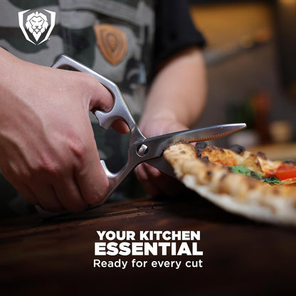 Dalstrong Kitchen Scissors All Purpose - Japanese Stainless Steel - Ambidextrous Kitchen Shears for Food - Detachable - Heavy Duty Scissors Sharp Scissor - Herbs, Pizza, Poultry Meat Cutting Scissors