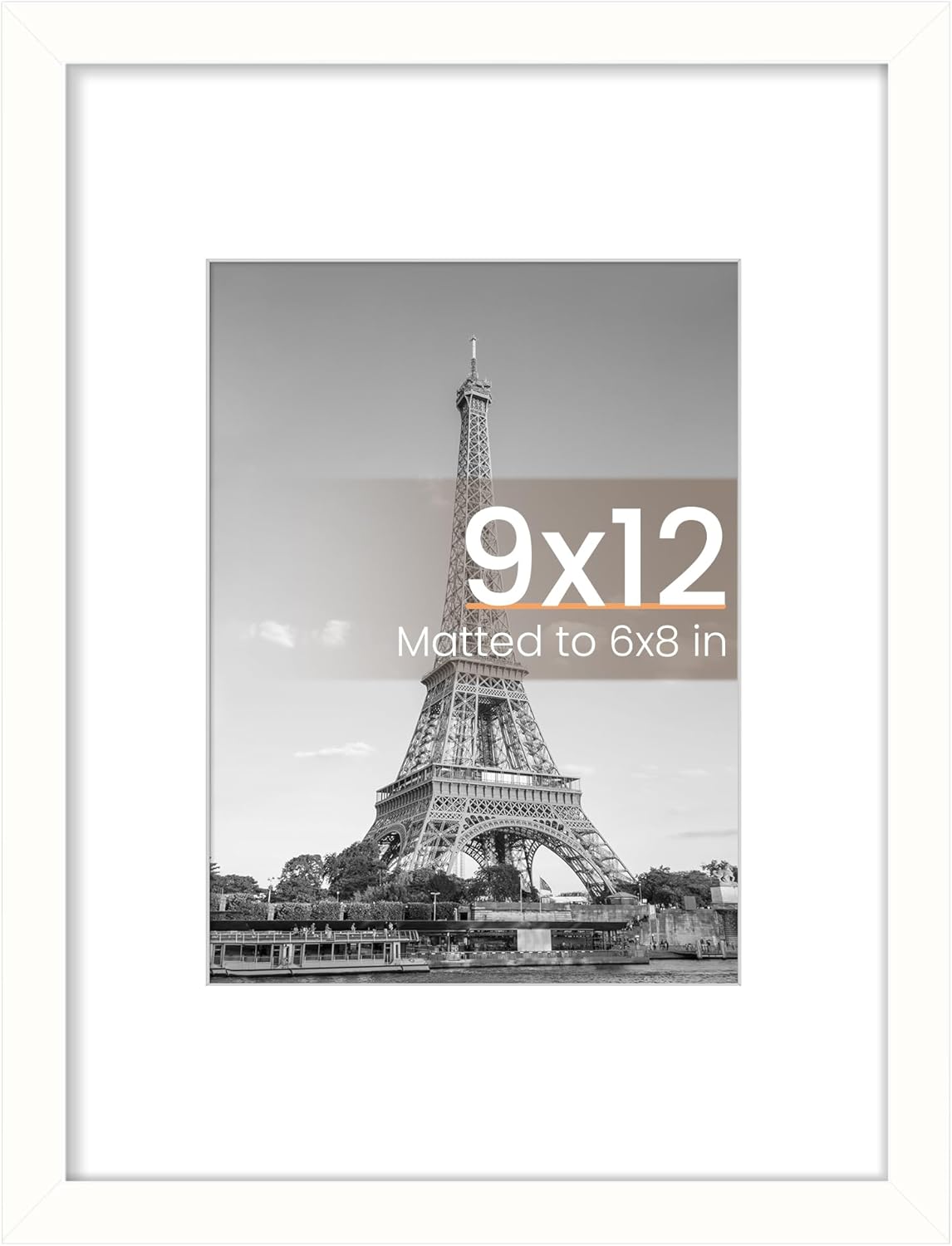 upsimples 11x14 Picture Frame, Display Pictures 8x10 with Mat or 11x14 Without Mat, Wall Hanging Photo Frames, Black