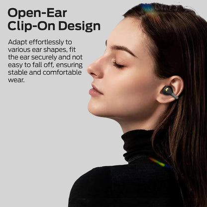 Monster Open Ear AC500 Headphones, Clip-On Earbuds, Bluetooth 5.3 Earphones, Lightweight Comfort, Hi-Fi Sound, 30H Playtime, Touch Control, IPX5 Waterproof Wireless Earbuds for Sport Workout