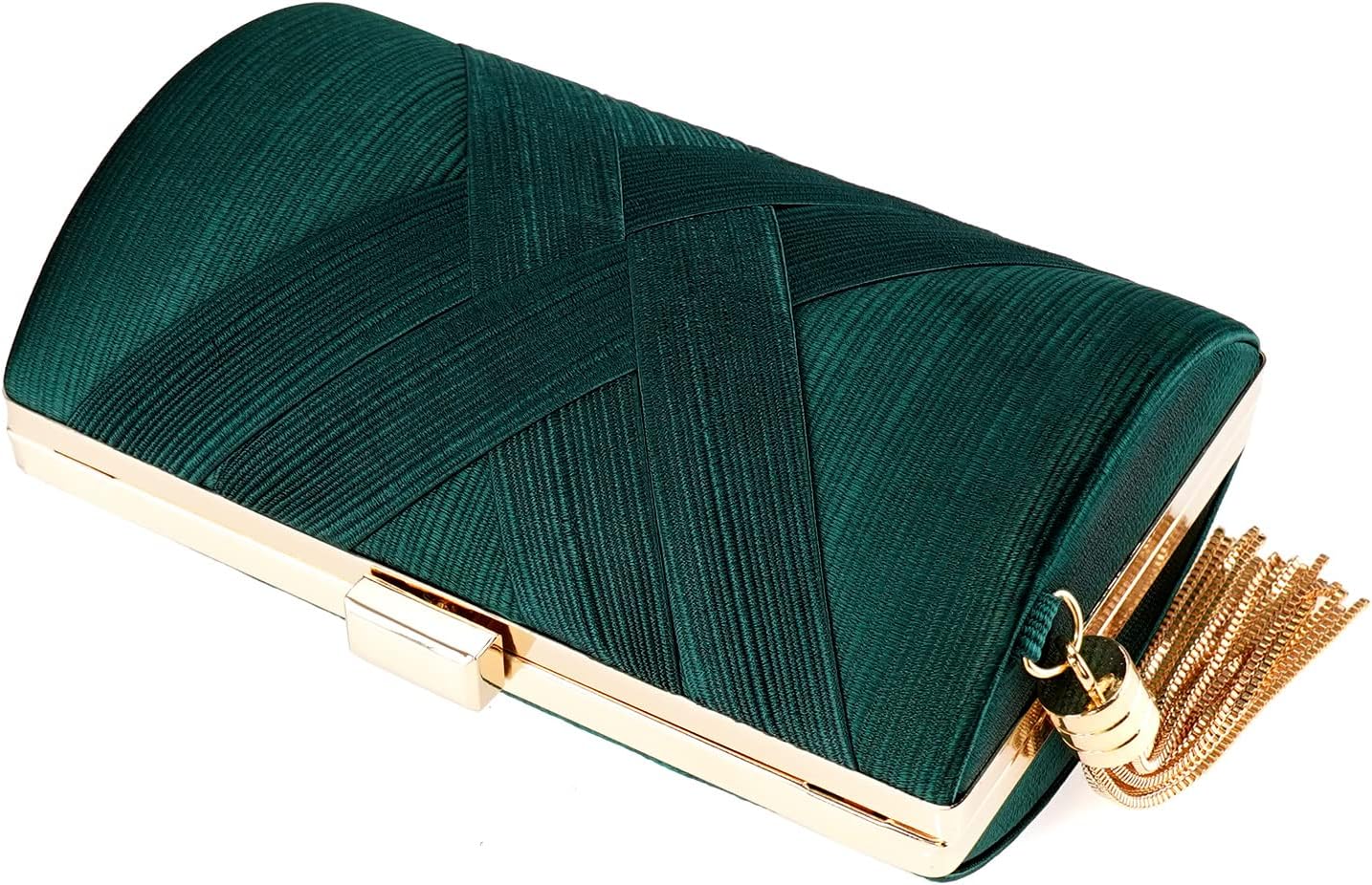 Women's Evening Bag Clutch Purses Tassel Crossbody Bags for Wedding Prom Night out Party