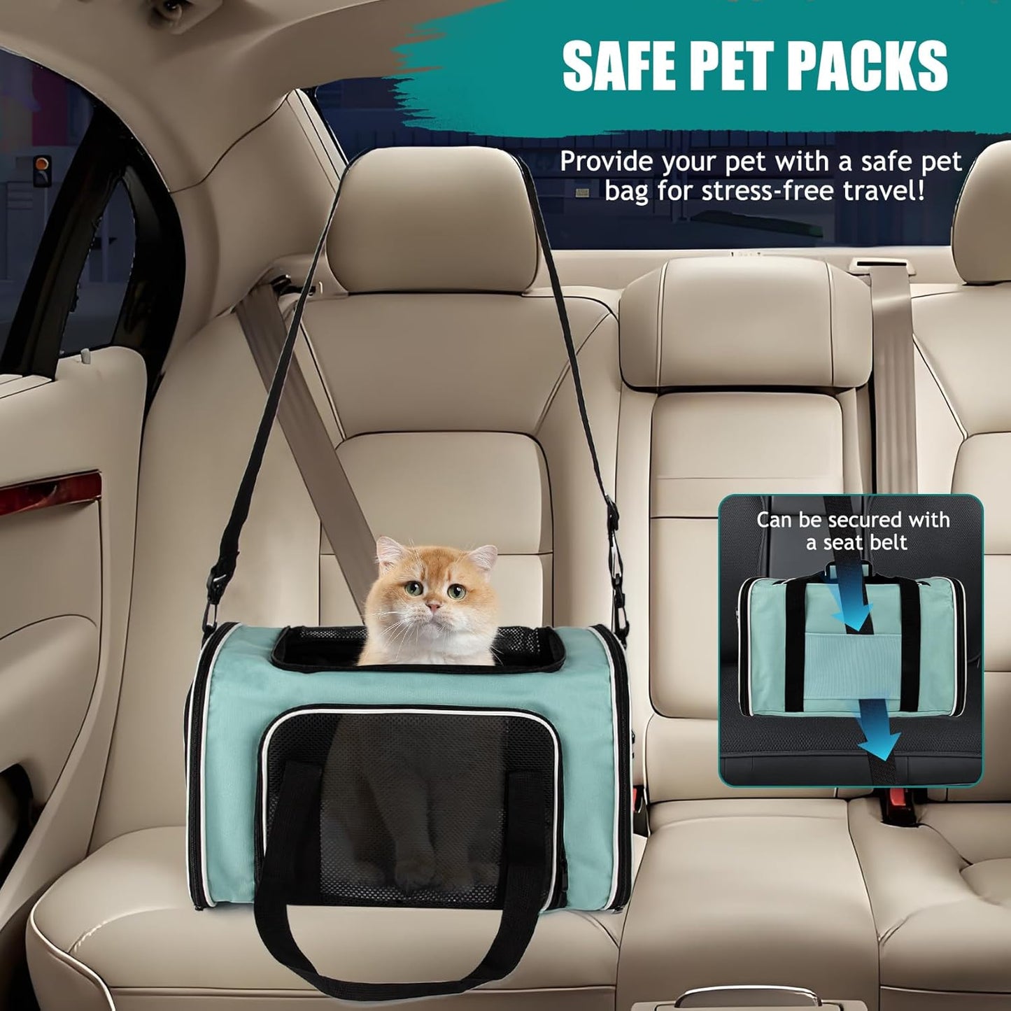 Top tasta Dog Cat Carrier Pet Carriers for Small Medium Large Cats Dogs Carrier Soft Sided Small Puppy Dog Carrier Portable Foldable Airline Approved Dog Cat Travel Carrier Grey Medium