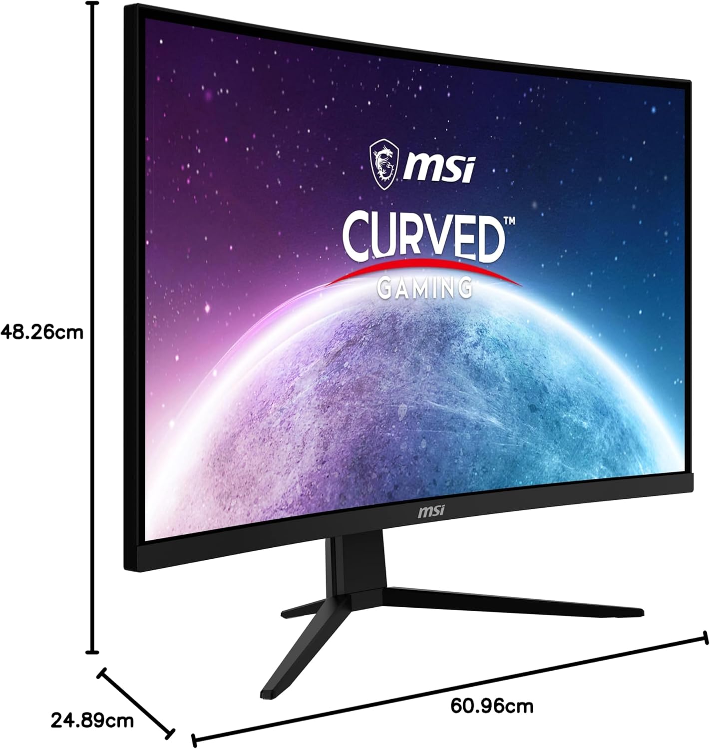 MSI Optix MAG342CQR 1500R Curvature 21:9 Aspect Ratio Narrow Bezel 1ms 3440x1440(UWQHD) 144Hz Refresh Rate Tilt/Swivel/Height/Pivot Adjustment 34" AMD Freesync Gaming Curved Monitor, Black, Pack of 1