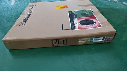 KWW Round Mirror Bathroom LED Lighted Mirror, Illuminated Dimmable Anti-Fog Wall-Mounted Makeup Vanity Mirror with Lights (24L x 24W inches)