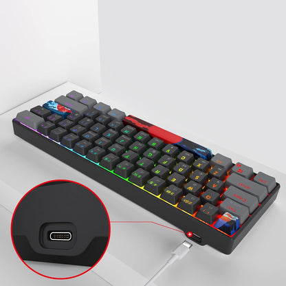 Owpkeenthy Full Size Green Mechanical Gaming Keyboard with Number Pad, Wired 100% Office NKRO Keyboard RGB Backlit 104 Keys with Red Switch for PC Gamer (104 Matcha)