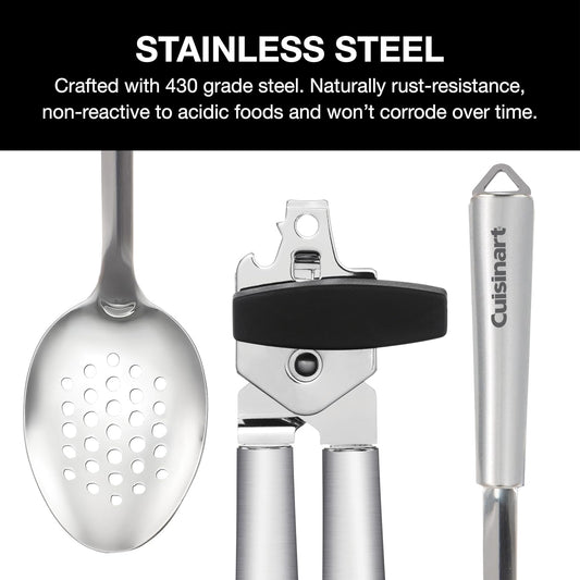 Cuisinart 6-Piece Stainless Steel Kitchen Utensils Set, Fusion Pro Collection (CTG-14-6PTC) - PuriLite