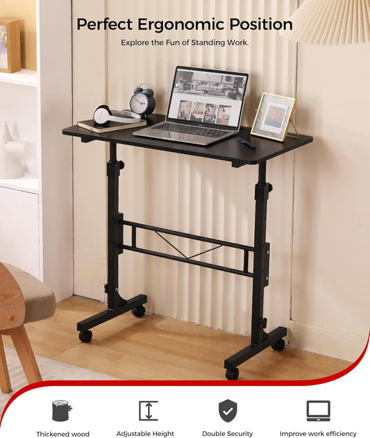 Purilite Select 32-Inch Adjustable Height Mobile Standing Desk