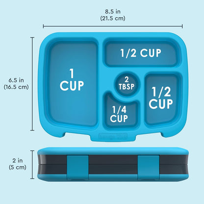 Bentgo Kids Prints (Unicorn) - Leak-Proof, 5-Compartment Bento-Style Kids Lunch Box - Ideal Portion Sizes for Ages 3 to 7 - BPA-Free and Food-Safe Materials