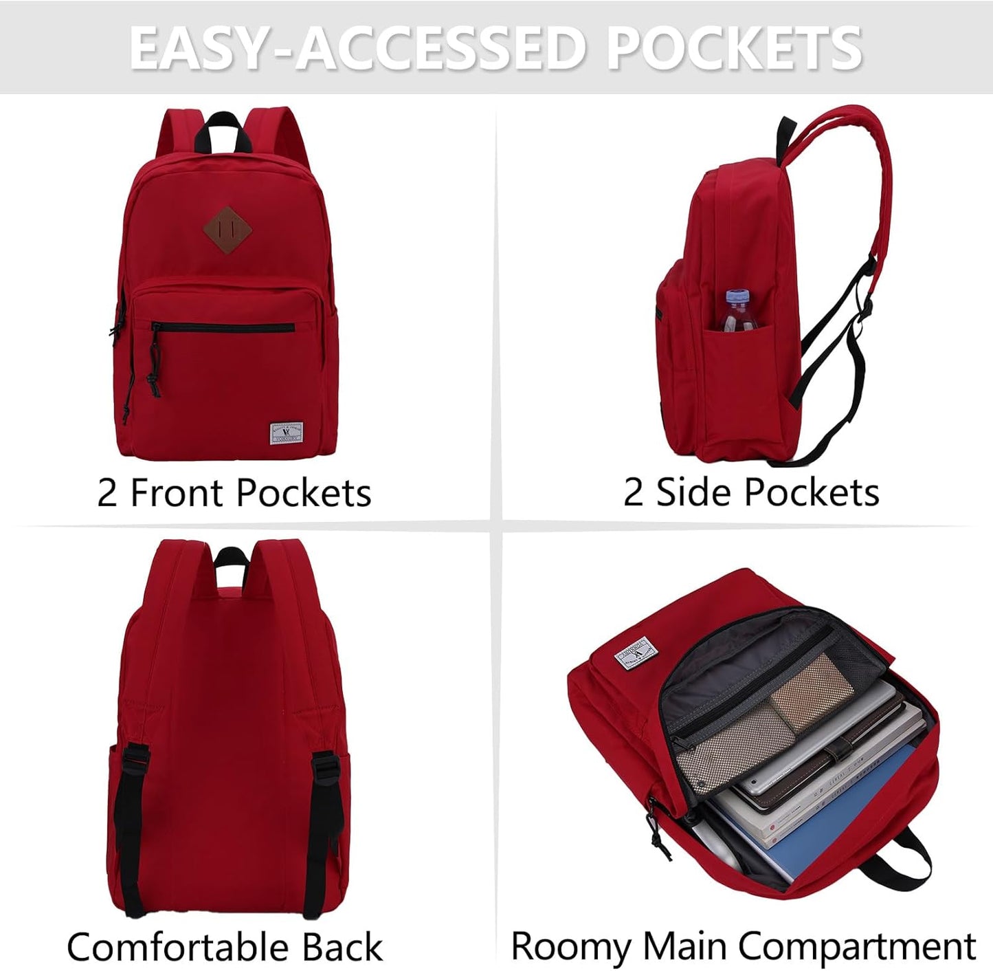 School Backpack for Kids,Lightweight Water Resistant Work Travel Backpack for Women Men Teens VONXURY